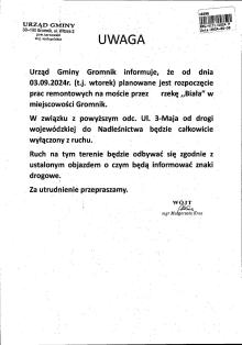 Informacja dla petentów Nadleśnictwa Gromnik